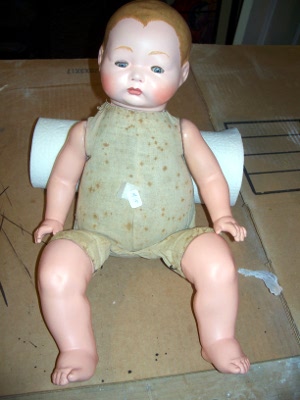 A doll after restoration work